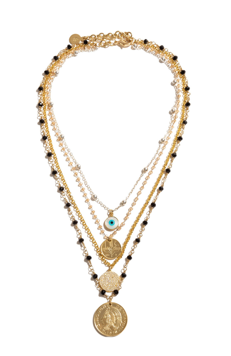 Arianna Necklace, 
Gold