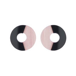 Apolline Earrings, Pink/Black