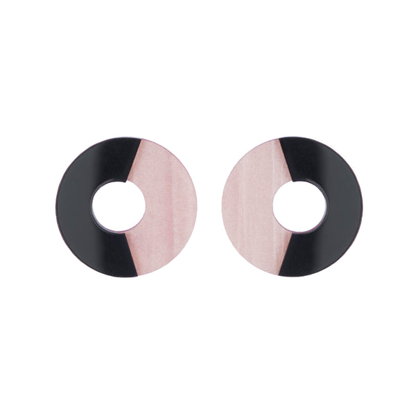 Apolline Earrings, Pink/Black