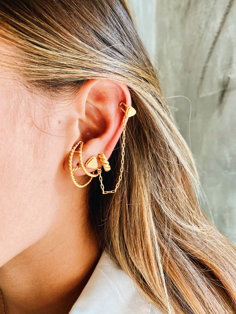 Audette Earring, Gold