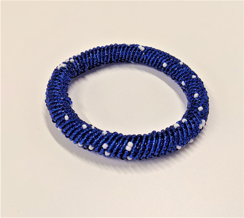 Ari Bracelet, Blue/White
