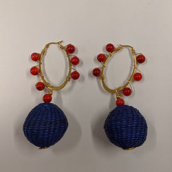 Antonella Earrings, Blue