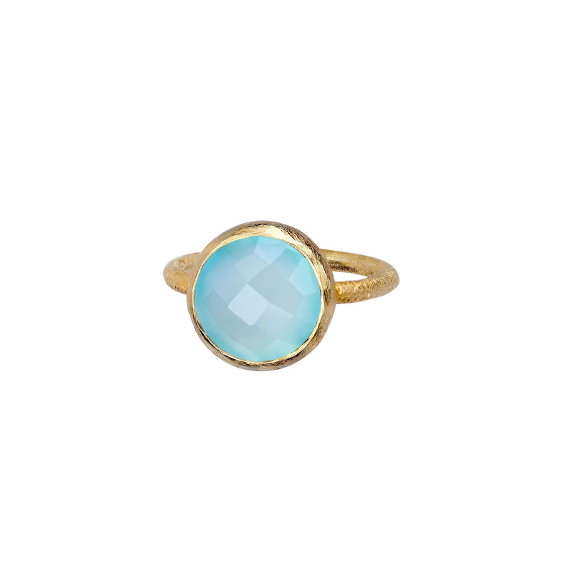 Myla Ring, Blue/Gold