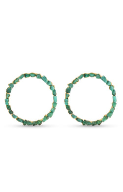 Linette Earring, Emerald