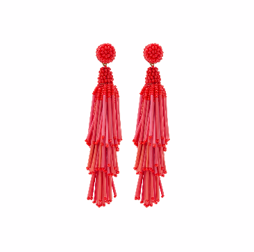 Lulu Earrings, Red