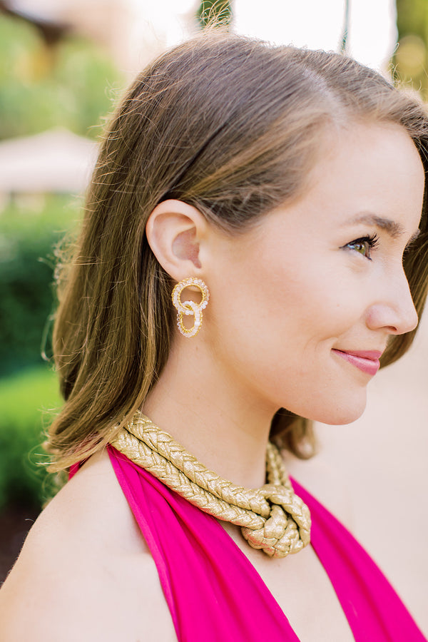 Nadene Earring, Ivory/Gold